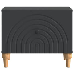 vidaXL Coffee Table with Drawer Black 49 x 50 x 40 cm Engineered Wood 5