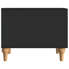 vidaXL Coffee Table with Drawer Black 49 x 50 x 40 cm Engineered Wood 6