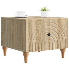 vidaXL Coffee Table Sonoma Oak 49 x 50 x 40 cm Engineered Wood 3