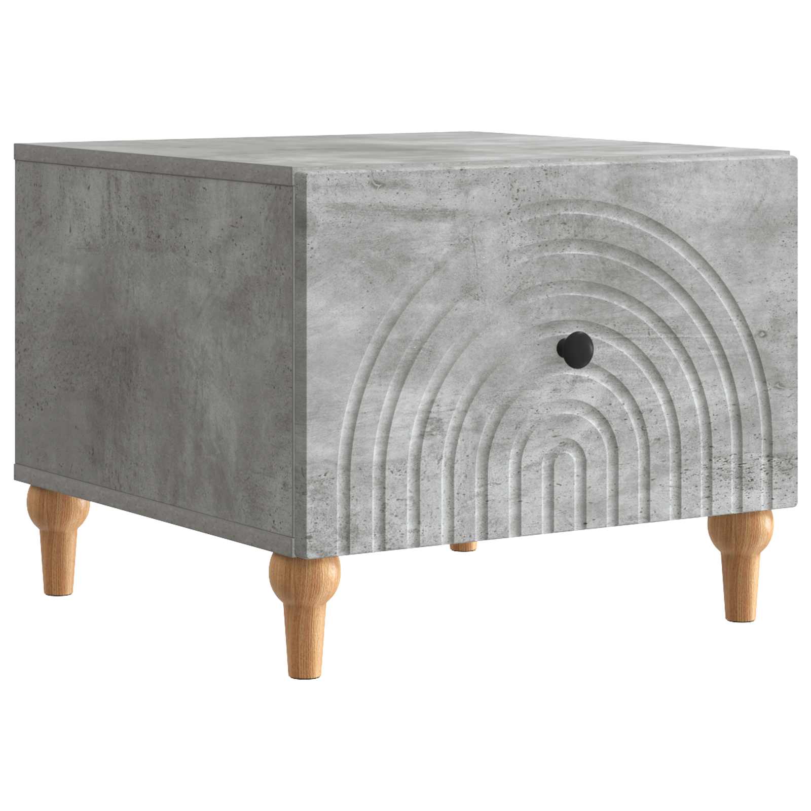 vidaXL Coffee Table Concrete Grey 49 x 50 x 40 cm Engineered Wood 2