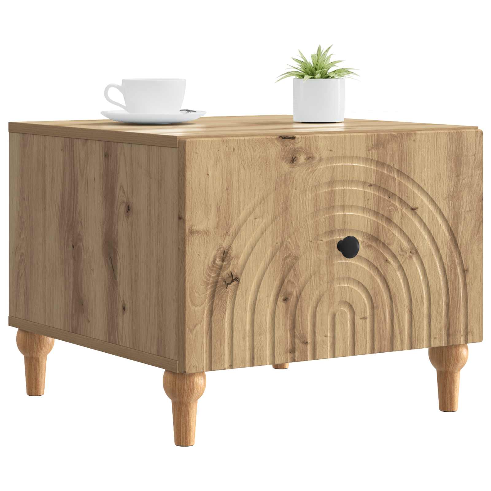 vidaXL Coffee Table Artisan Oak 49 x 50 x 40 cm Engineered Wood 3