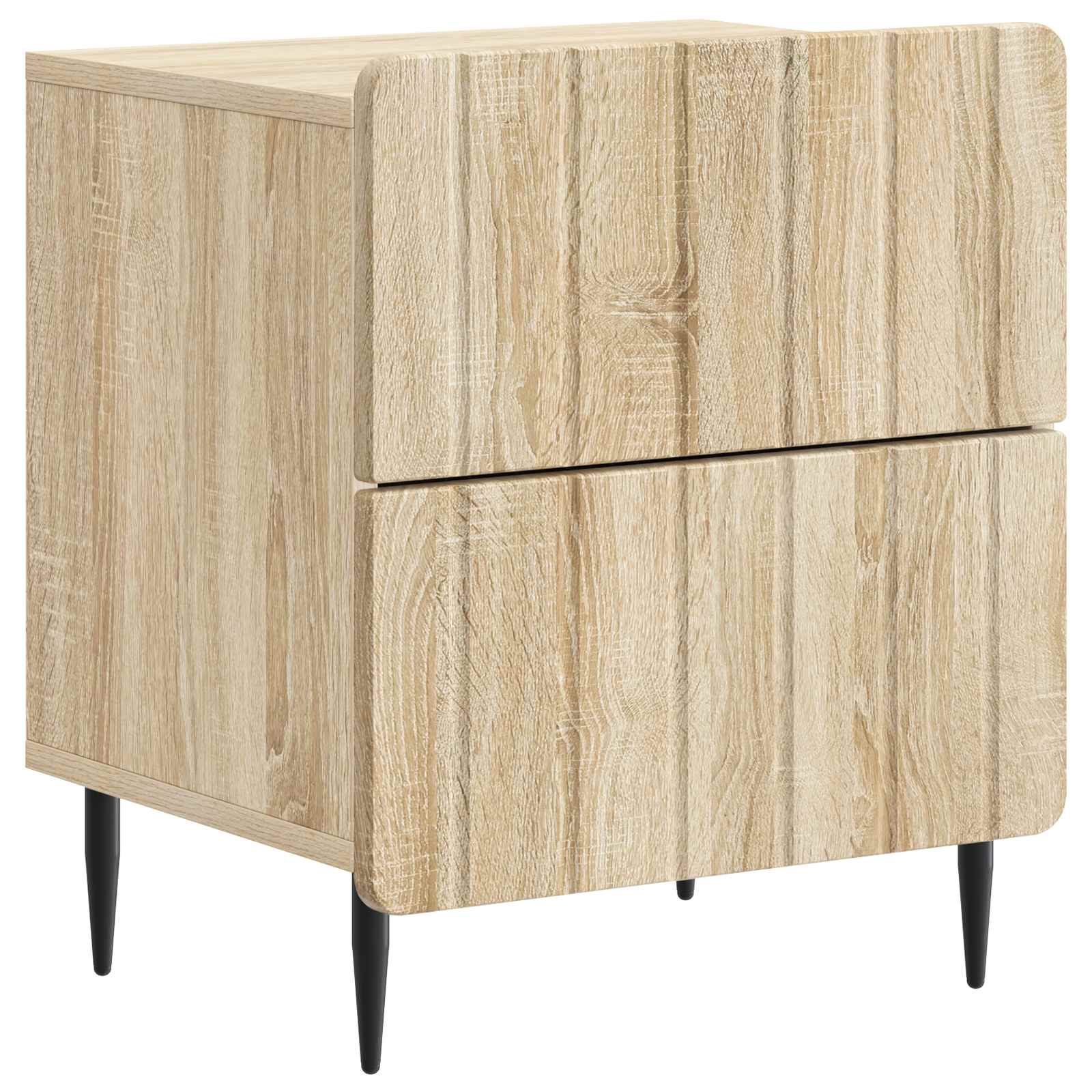 vidaXL Bedside Cabinet 2 pcs Sonoma Oak 43 x 34.5 x 49.5 cm 5