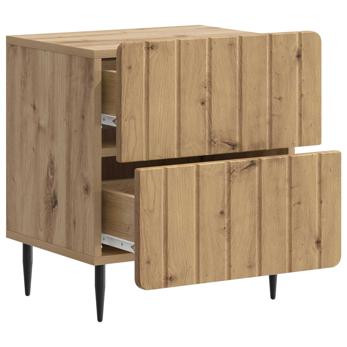 vidaXL Bedside Cabinet 2 pcs Artisan Oak 43 x 34.5 x 49.5 cm 6