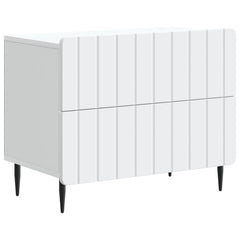 vidaXL Bedside Cabinet White 62 x 34.5 x 49.5 cm Engineered Wood 2