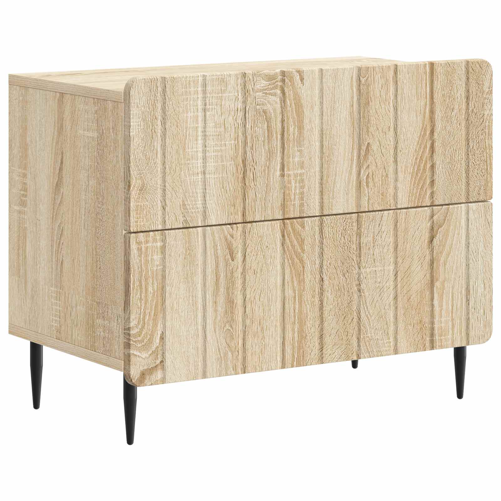 vidaXL Bedside Cabinet Sonoma Oak 62 x 34.5 x 49.5 cm Engineered Wood 2