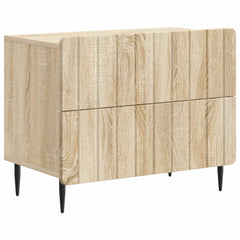 vidaXL Bedside Cabinet Sonoma Oak 62 x 34.5 x 49.5 cm Engineered Wood 2