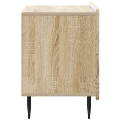 vidaXL Bedside Cabinet Sonoma Oak 62 x 34.5 x 49.5 cm Engineered Wood 6