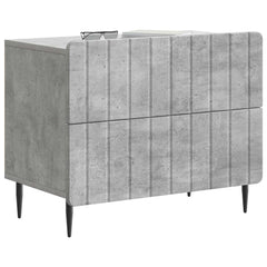 vidaXL Bedside Cabinet Concrete Grey 62 x 34.5 x 49.5 cm 3