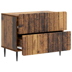 vidaXL Bedside Cabinet Old Wood 62 x 34.5 x 49.5 cm Engineered Wood 4