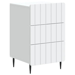vidaXL Bedside Cabinet White 43x 41 x 68 cm Engineered Wood 2