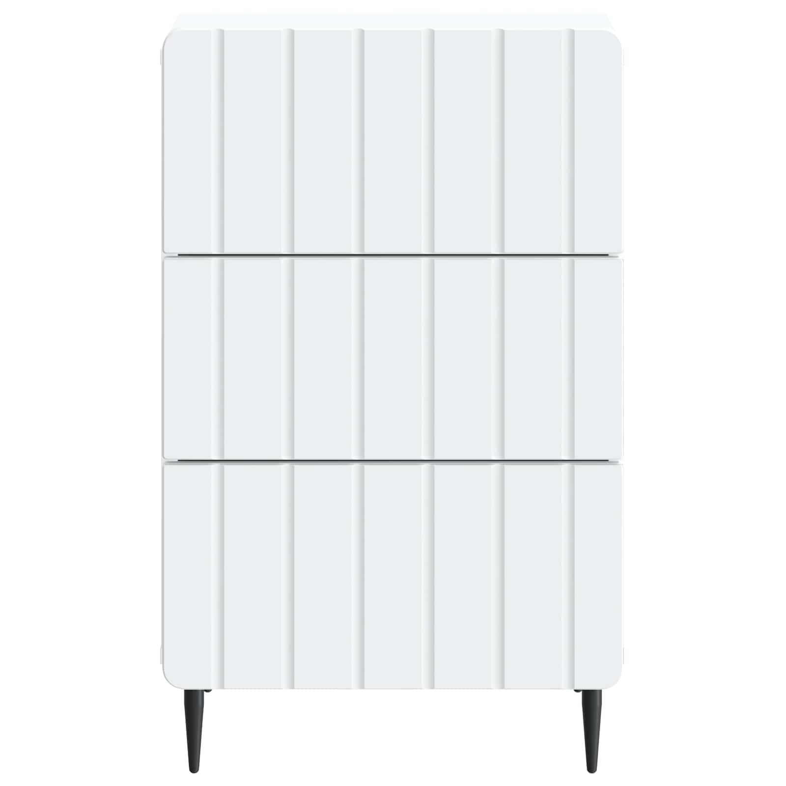vidaXL Bedside Cabinet White 43x 41 x 68 cm Engineered Wood 5