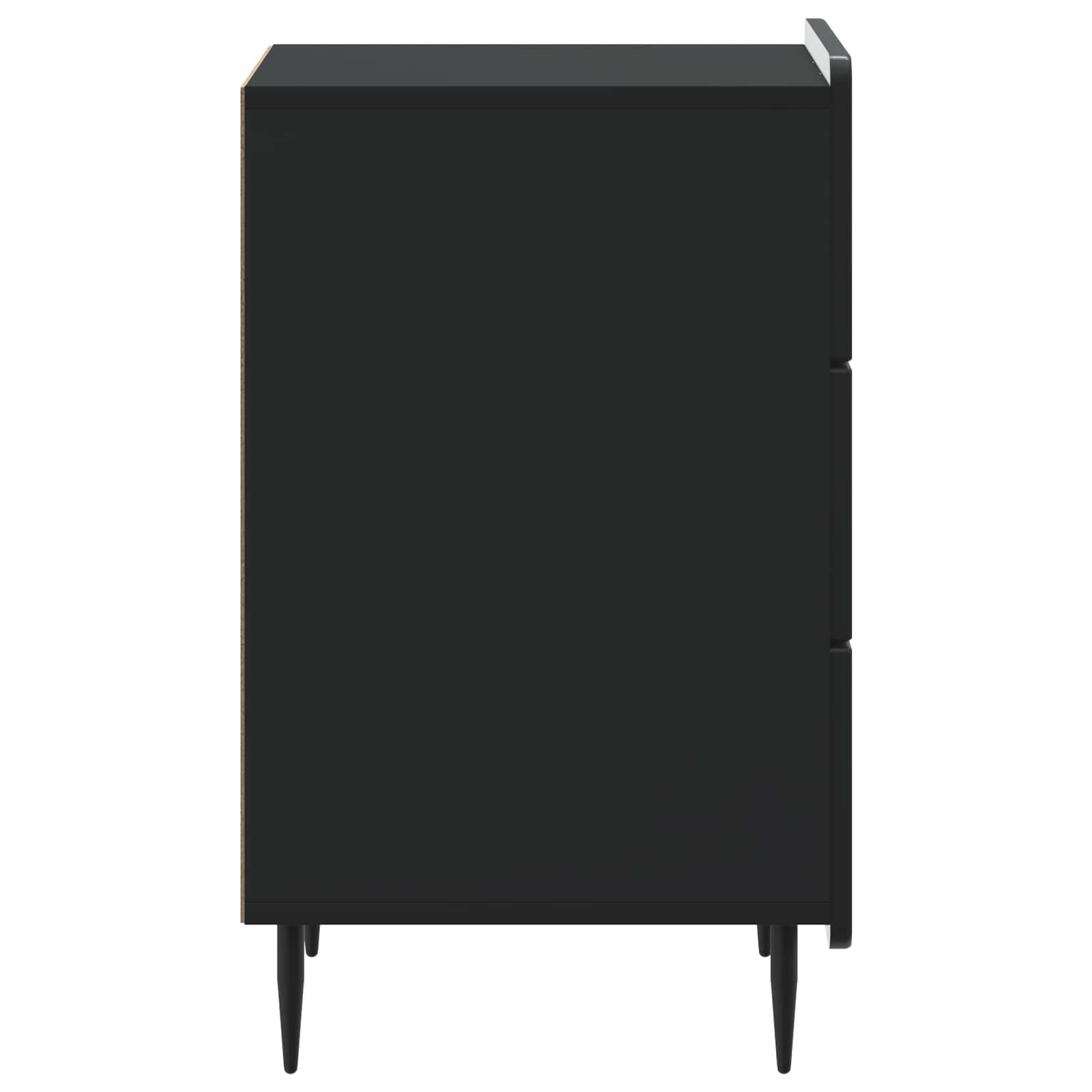 vidaXL Bedside Cabinet Black 43x 41 x 68 cm Engineered Wood 6