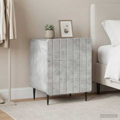 Bedside Cabinet 43 x 34.5 x 52 cm Engineered Wood Concrete grey 2