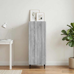 vidaXL Sideboard Grey Sonoma 34.5 x 33 x 92 cm Engineered Wood 4