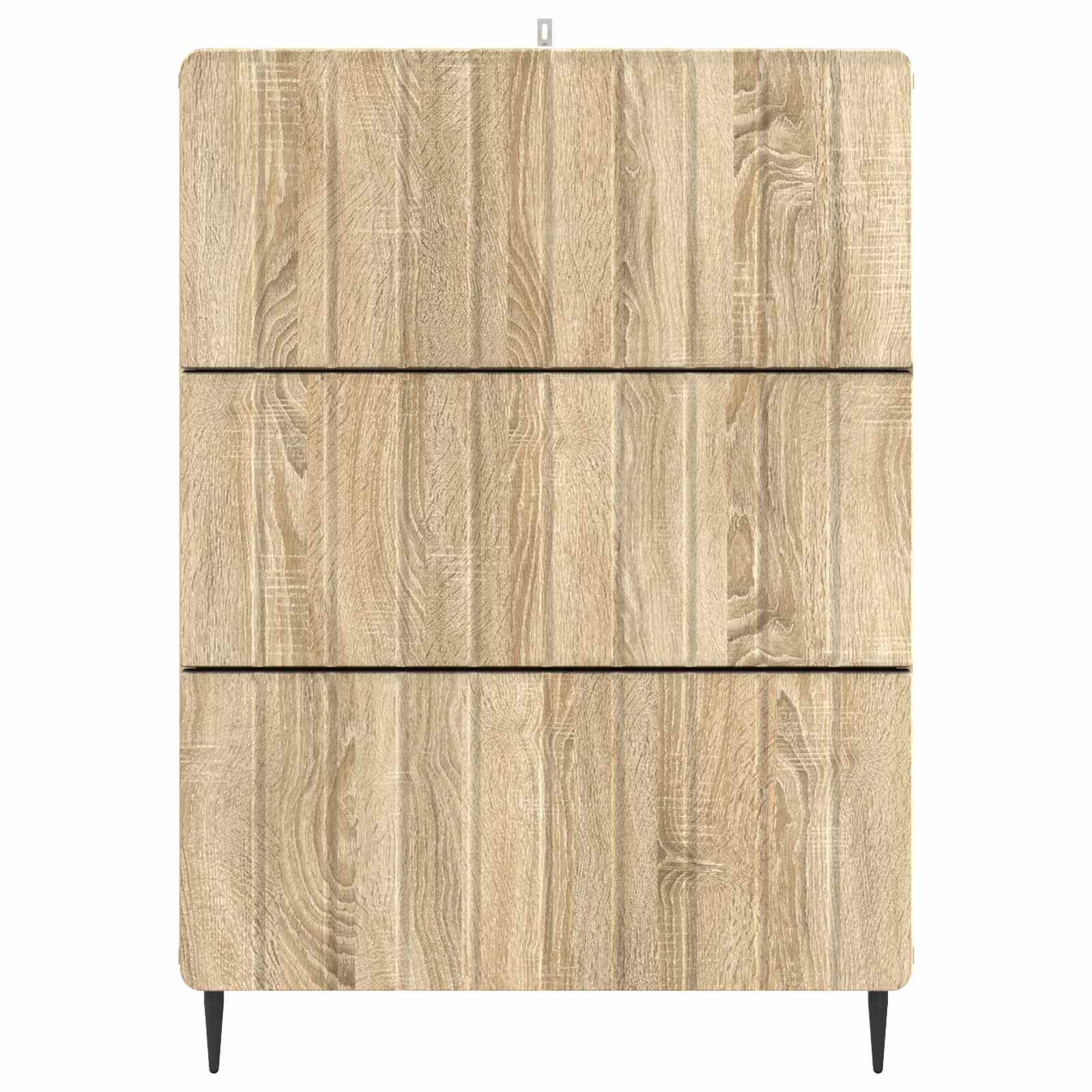 vidaXL Drawer Cabinet 66 x 34.5 x 92 cm Engineered Wood Sonoma Oak 6