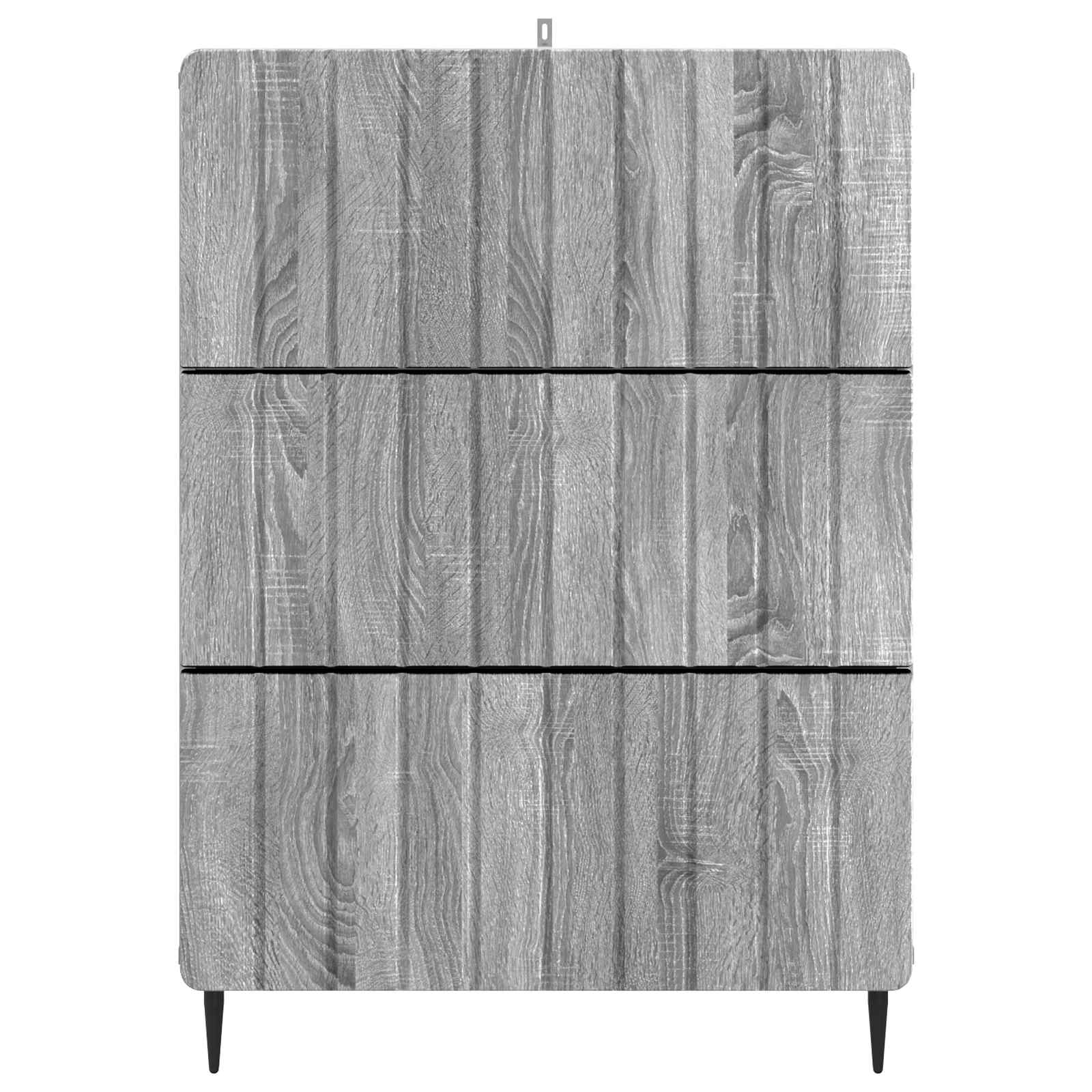 vidaXL Drawer Cabinet 66 x 34.5 x 92 cm Engineered Wood Grey Sonoma 6