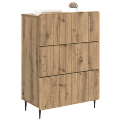 vidaXL Drawer Cabinet 66 x 34.5 x 92 cm Engineered Wood Artisan Oak 3