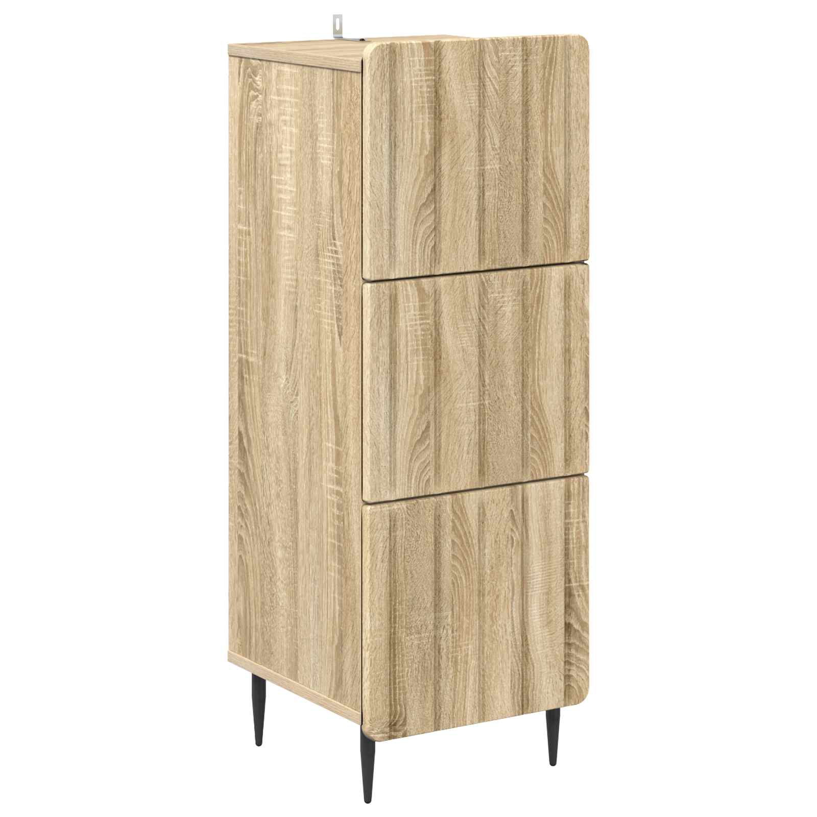 vidaXL Drawer Cabinet 33 x 34.5 x 92 cm Engineered Wood Sonoma Oak 2