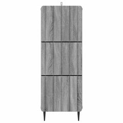 vidaXL Drawer Cabinet 33 x 34.5 x 92 cm Engineered Wood Grey Sonoma 6