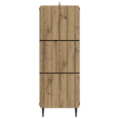 vidaXL Drawer Cabinet 33 x 34.5 x 92 cm Engineered Wood Artisan Oak 6