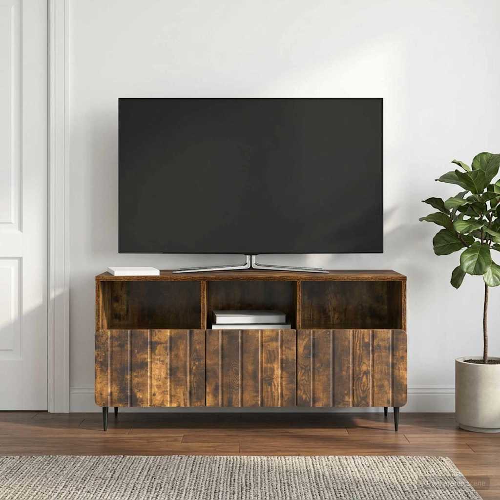 TV Cabinet 102 x 34.5 x 50 cm Engineered Wood Smoked oak