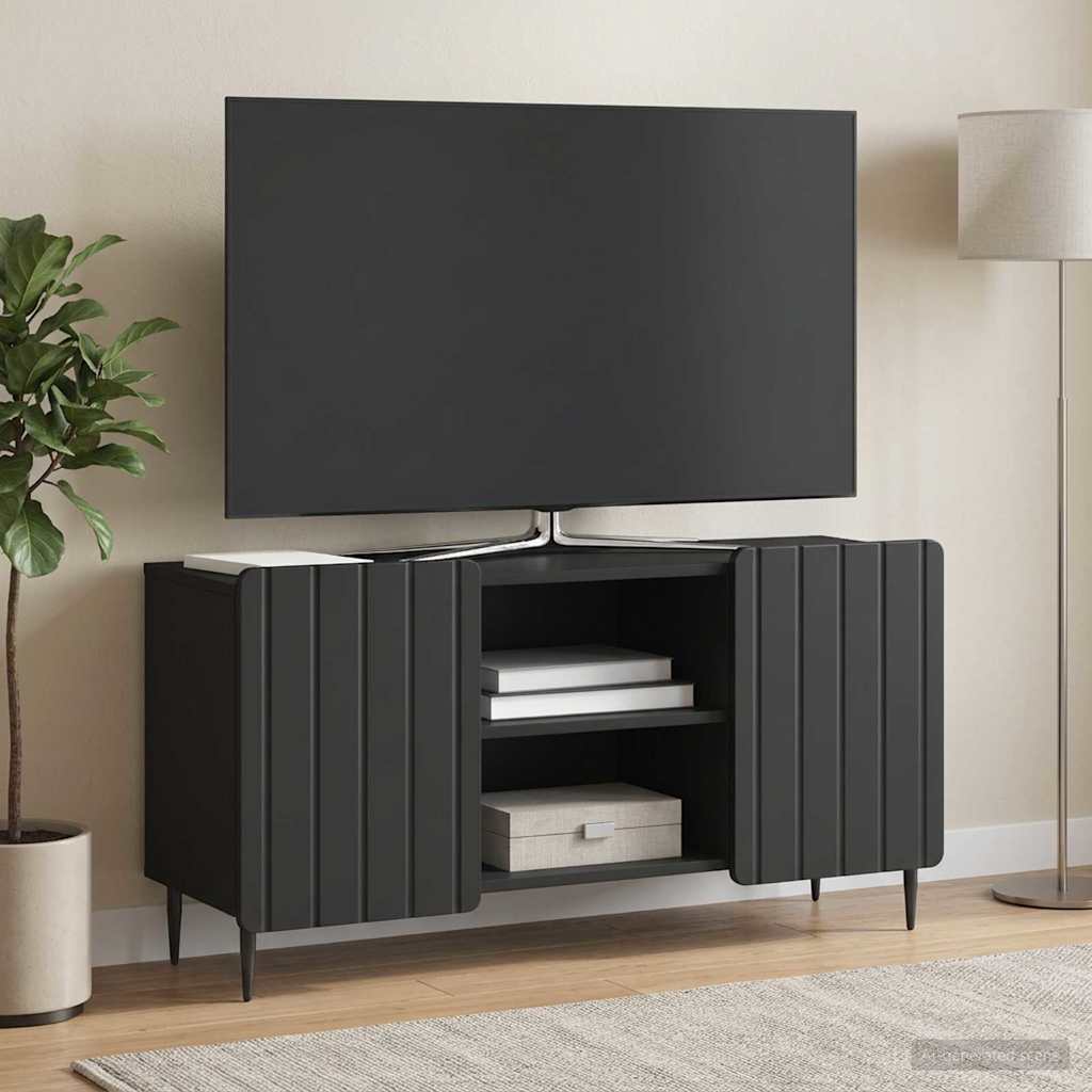 TV Cabinet 102 x 34.5 x 52 cm Engineered Wood Black