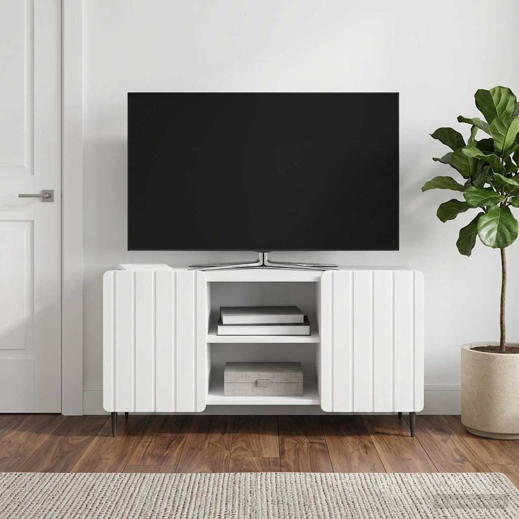 TV Cabinet 102 x 34.5 x 52 cm Engineered Wood High gloss white