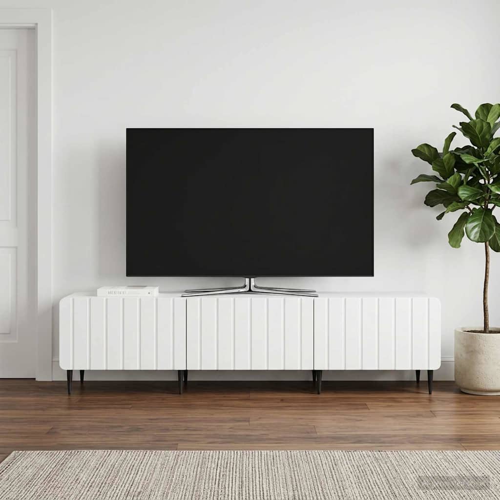 TV Cabinet 147 x 34.5 x 32 cm Engineered Wood White
