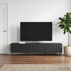 TV Cabinet 147 x 34.5 x 32 cm Engineered Wood Black