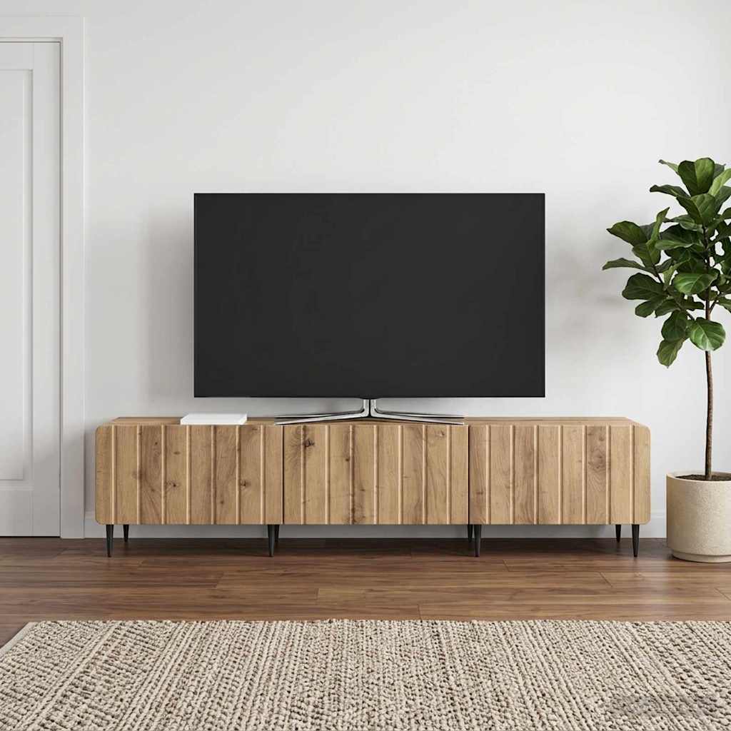 TV Cabinet 147 x 34.5 x 32 cm Engineered Wood Artisan oak