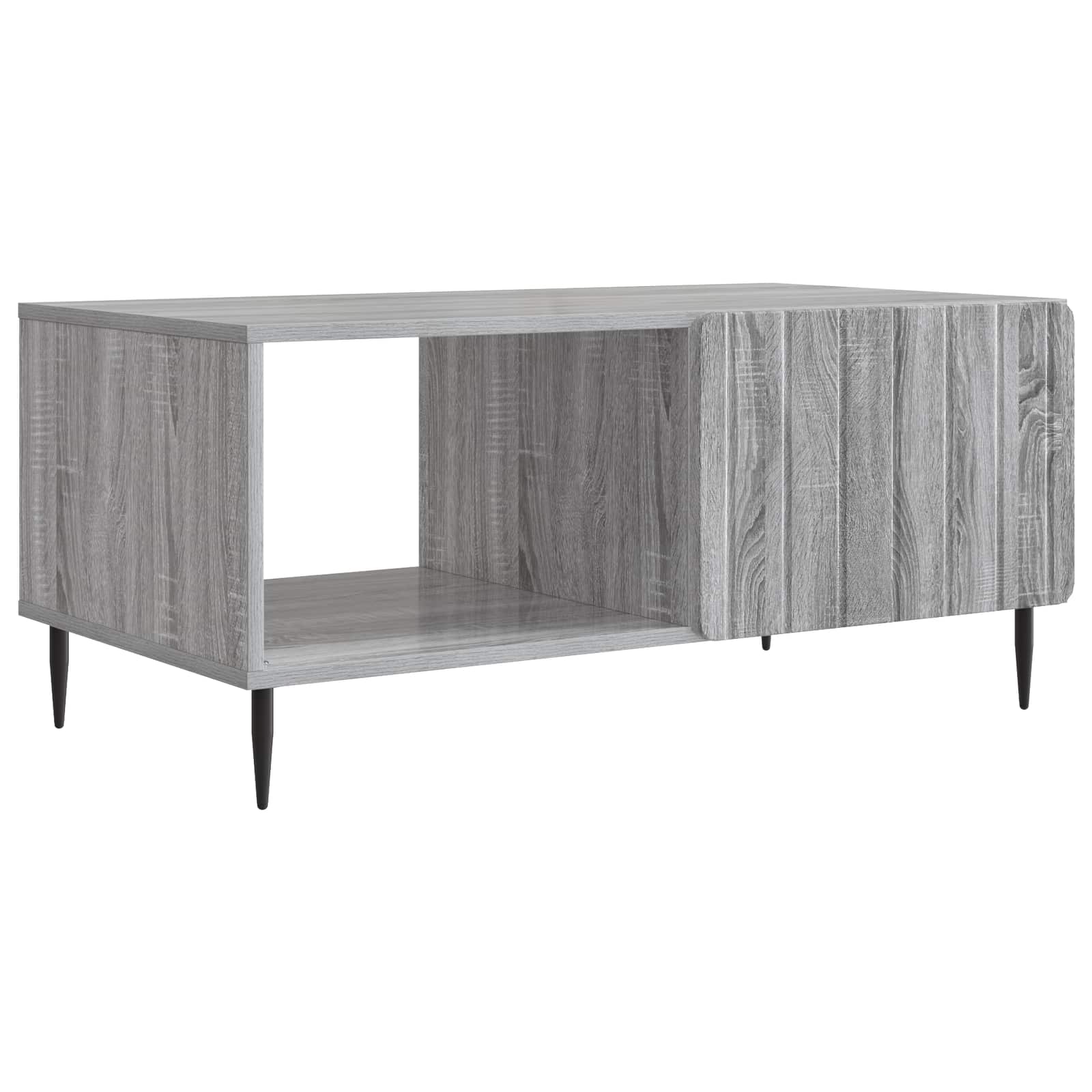 vidaXL Coffee Table Grey Sonoma 90 x 50 x 40 cm Engineered Wood 2