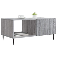 vidaXL Coffee Table Grey Sonoma 90 x 50 x 40 cm Engineered Wood 3