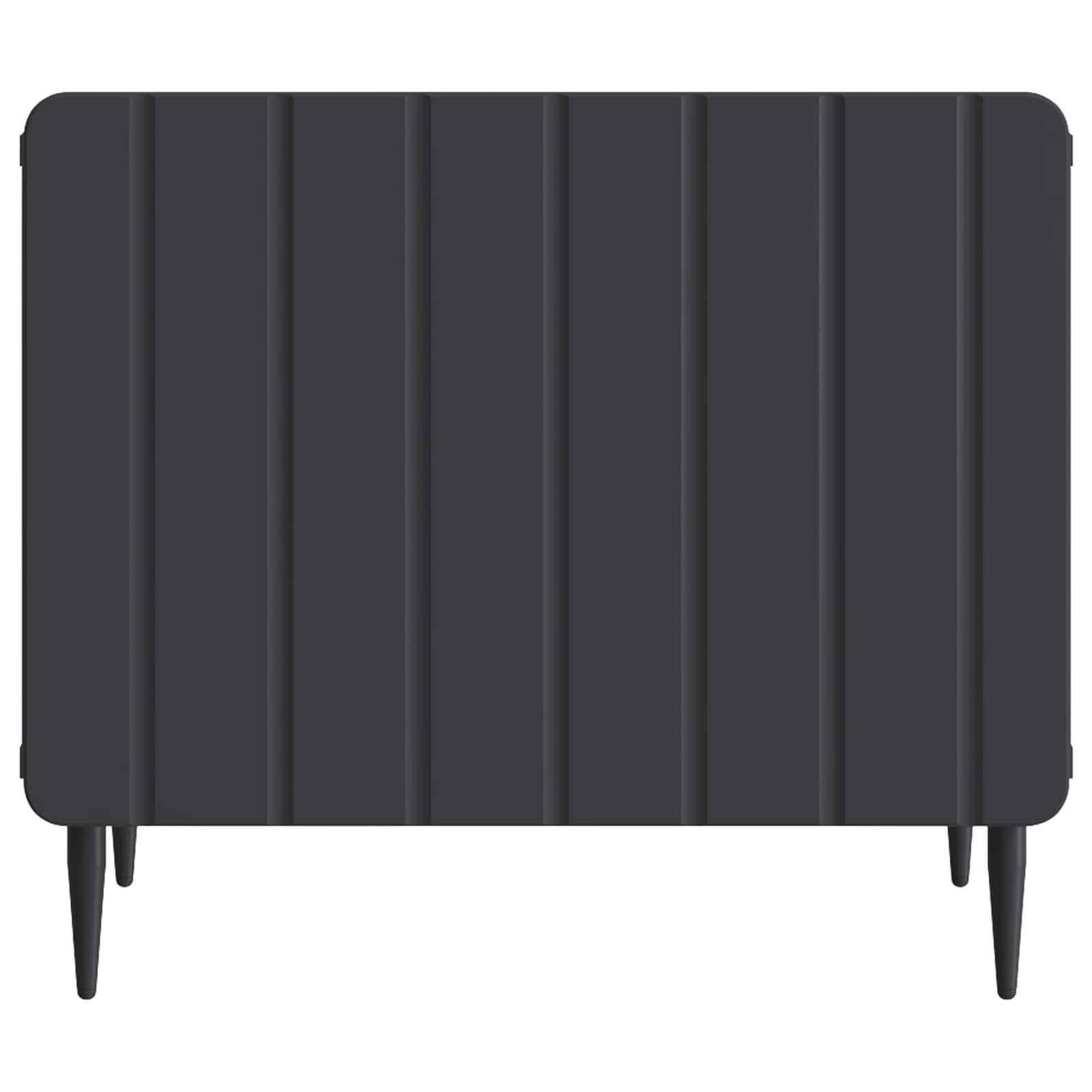 vidaXL Coffee Table with Drawer Black 49 x 50 x 42 cm Engineered Wood 5