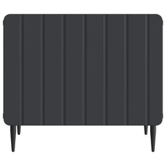 vidaXL Coffee Table with Drawer Black 49 x 50 x 42 cm Engineered Wood 5