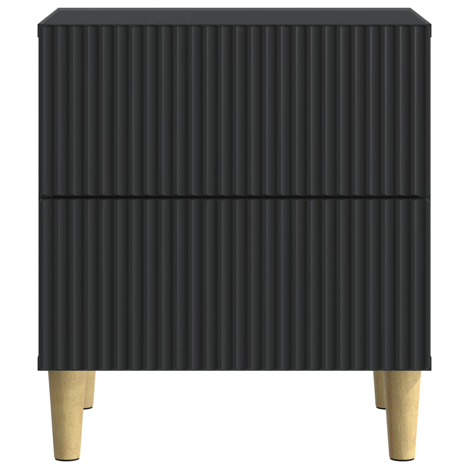 vidaXL Bedside Cabinet Black 43 x 34.5 x 48 cm Engineered Wood 5