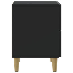 vidaXL Bedside Cabinet Black 43 x 34.5 x 48 cm Engineered Wood 6