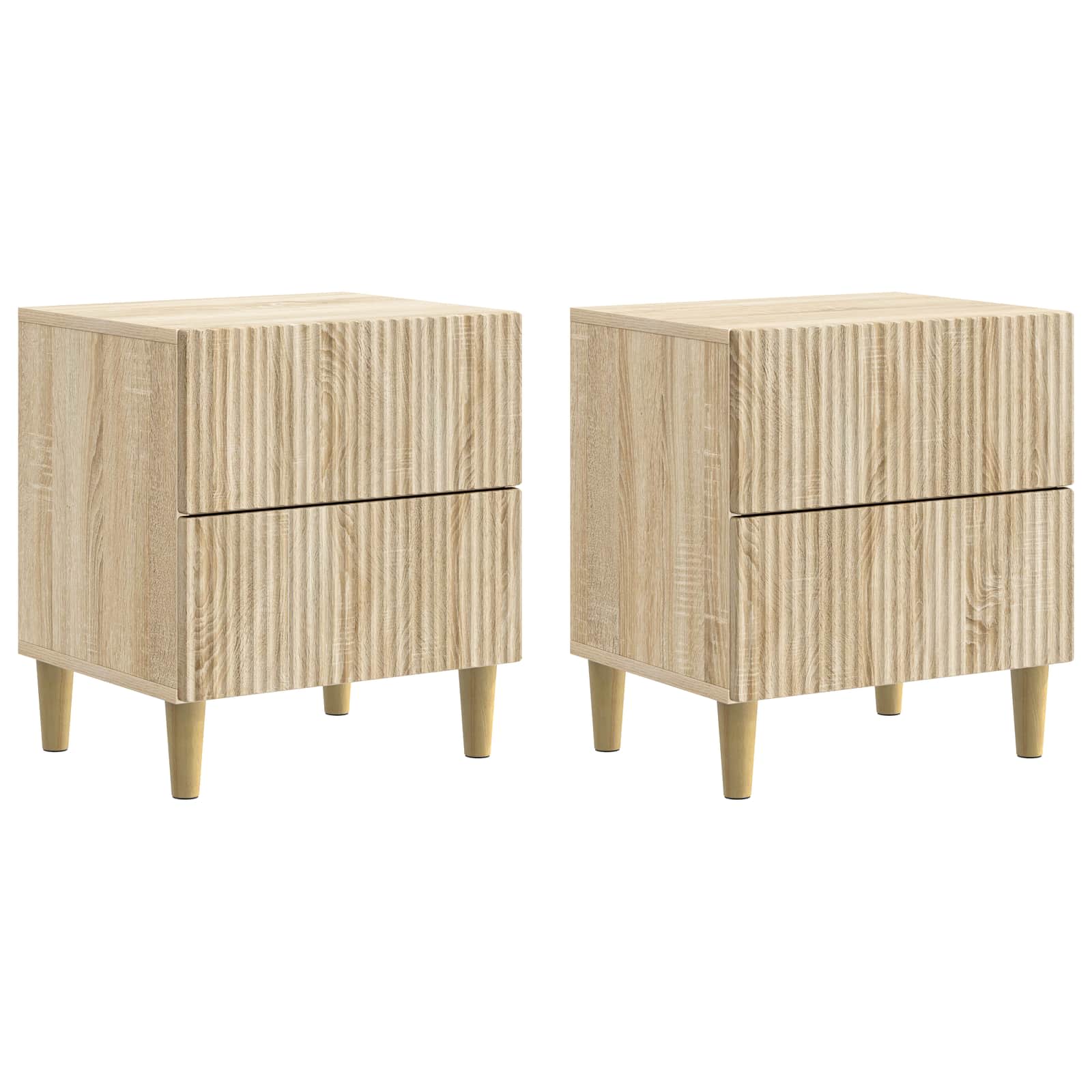 vidaXL Bedside Cabinet 2 pcs Sonoma Oak 43 x 34.5 x 48 cm 2