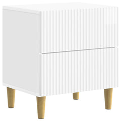 vidaXL Bedside Cabinet High Gloss White 43 x 34.5 x 48 cm 2