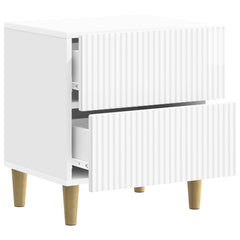 vidaXL Bedside Cabinet High Gloss White 43 x 34.5 x 48 cm 4