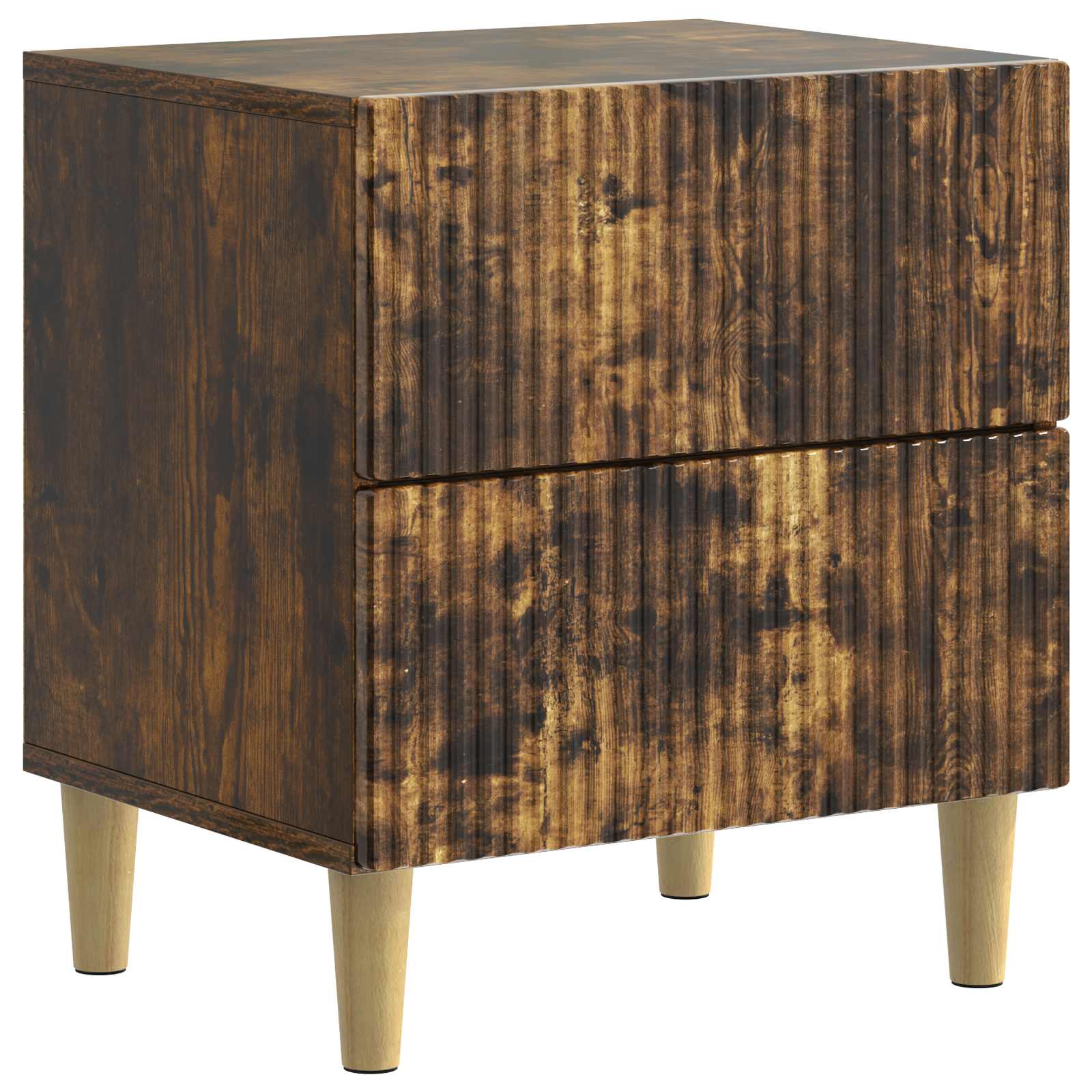 vidaXL Bedside Cabinet 2 pcs Smoked Oak 43 x 34.5 x 48 cm 5