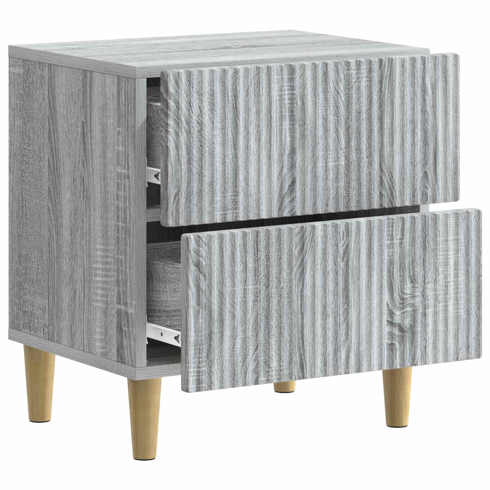 vidaXL Bedside Cabinet 2 pcs Grey Sonoma 43 x 34.5 x 48 cm 6