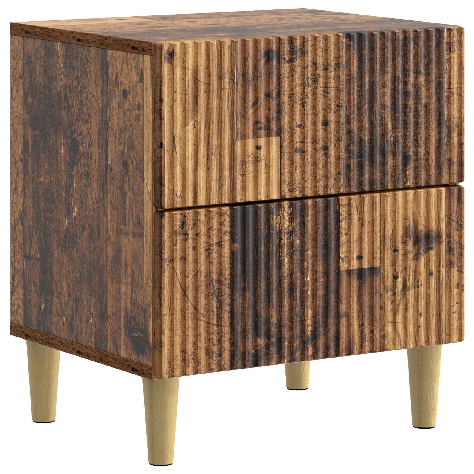 vidaXL Bedside Cabinet 2 pcs Old Wood 43 x 34.5 x 48 cm 5