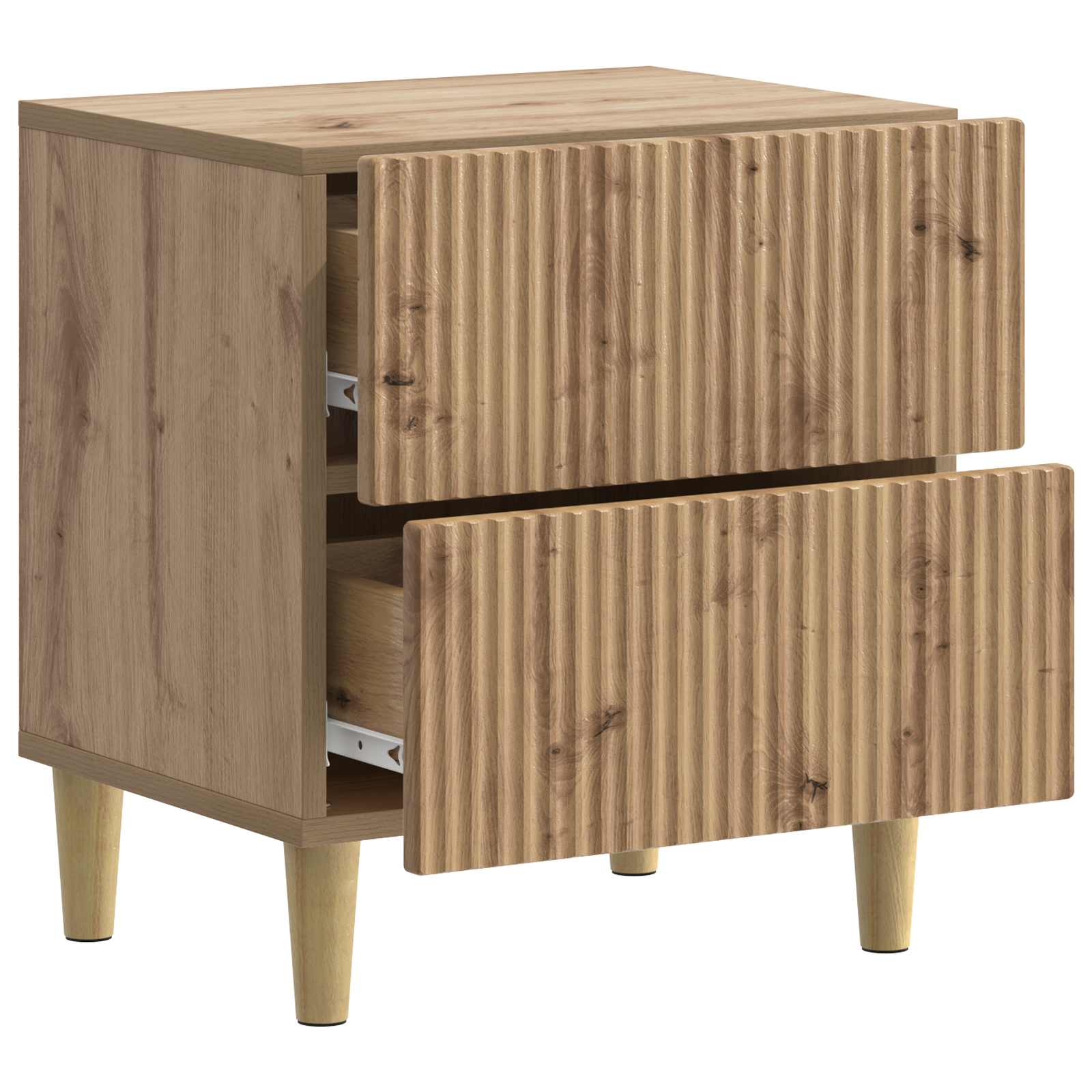 vidaXL Bedside Cabinet 2 pcs Artisan Oak 43 x 34.5 x 48 cm 6