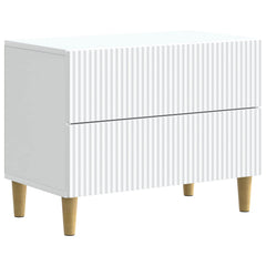 vidaXL Bedside Cabinet White 62 x 34.5 x 48 cm Engineered Wood 2