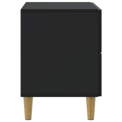 vidaXL Bedside Cabinet Black 62 x 34.5 x 48 cm Engineered Wood 6