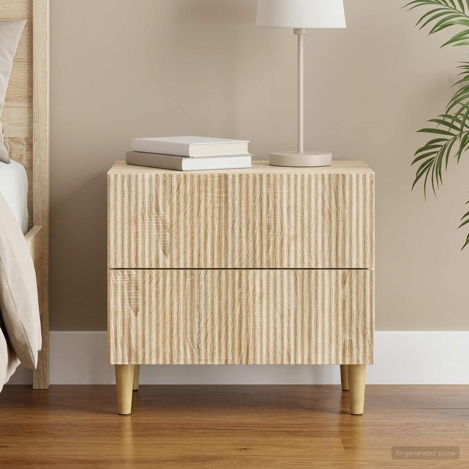 vidaXL Bedside Cabinet Sonoma Oak 62 x 34.5 x 48 cm Engineered Wood 1
