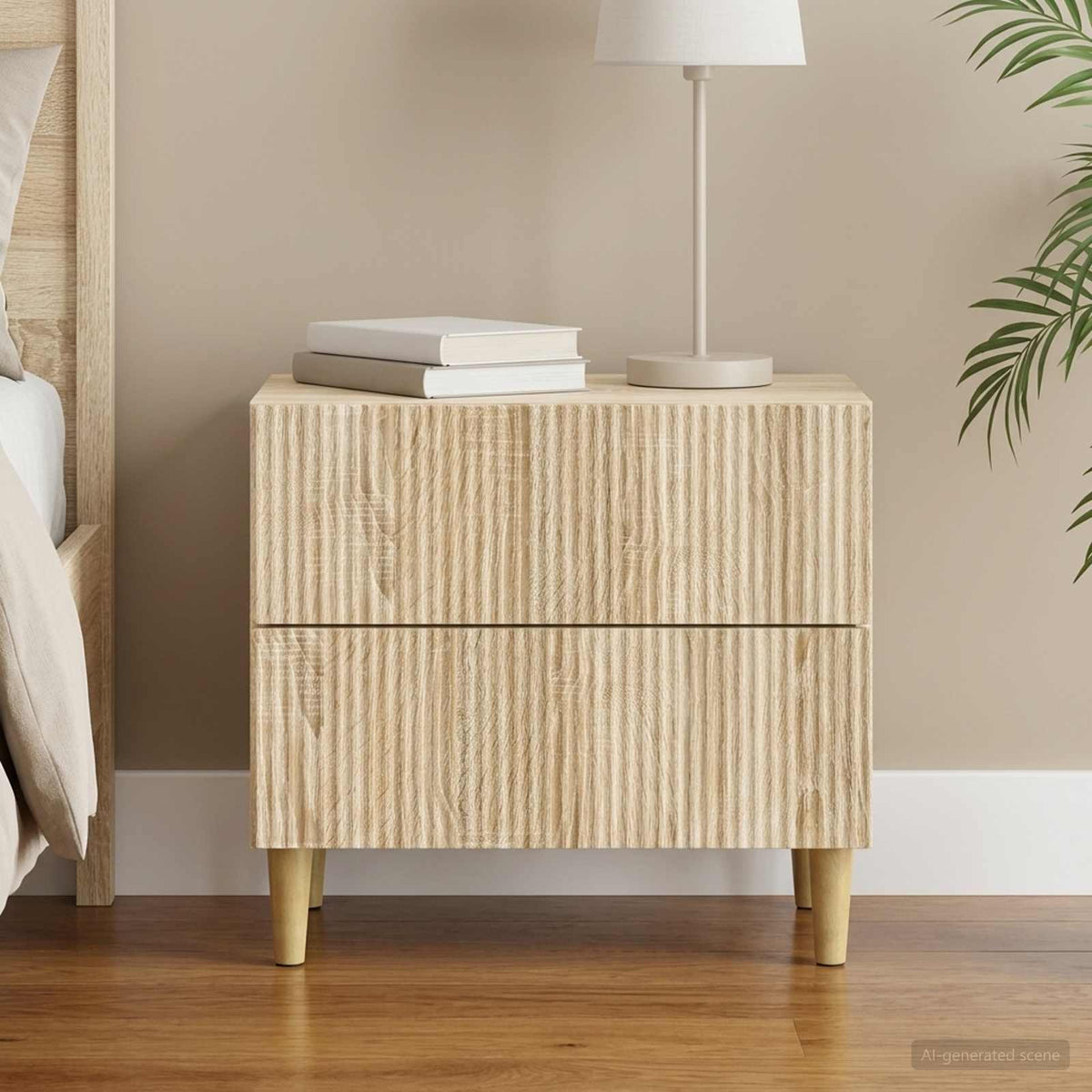 Bedside Cabinet Engineered Wood in Sonoma Oak