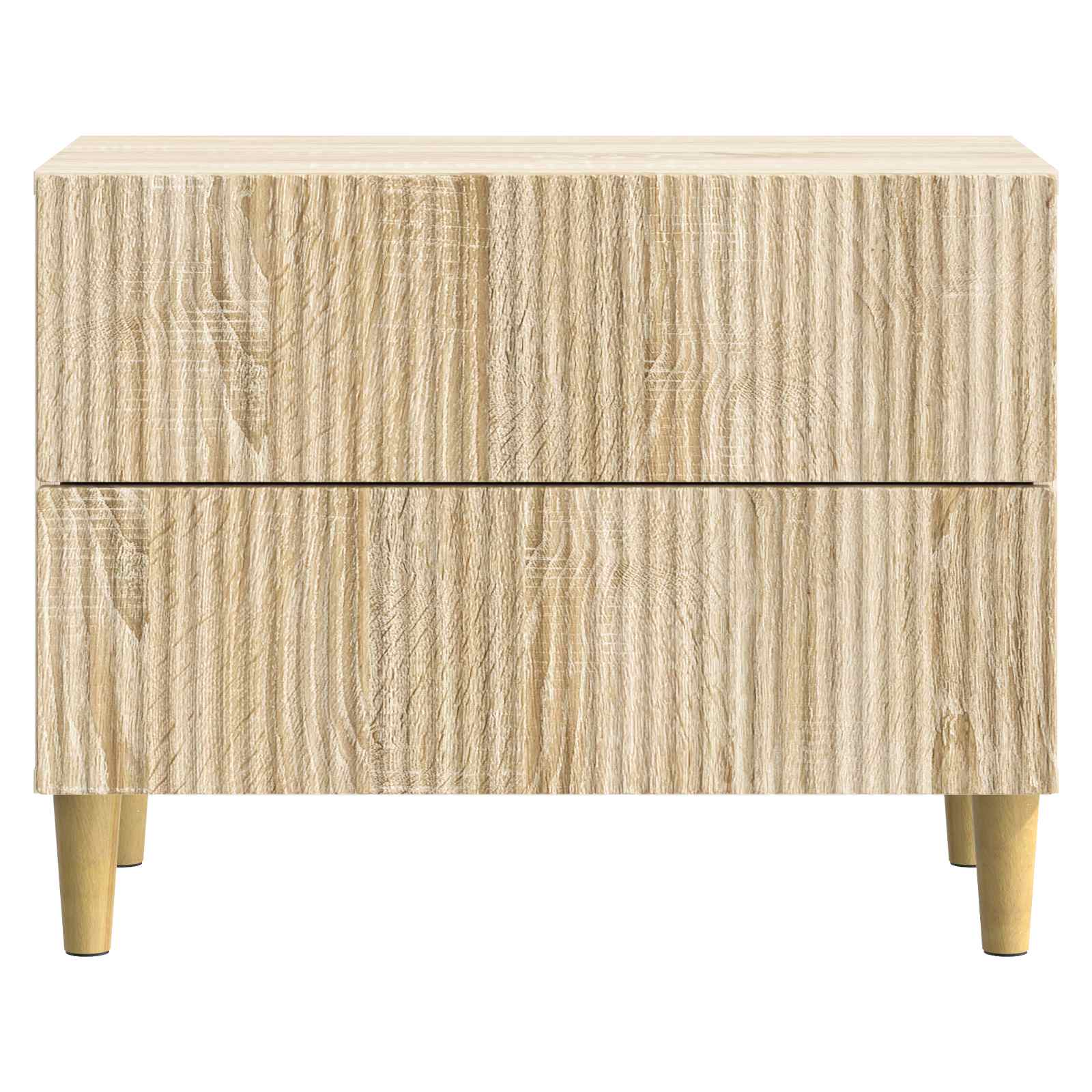 vidaXL Bedside Cabinet Sonoma Oak 62 x 34.5 x 48 cm Engineered Wood 5