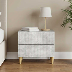 vidaXL Bedside Cabinet Concrete Grey 62 x 34.5 x 48 cm Engineered Wood 1