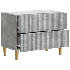 vidaXL Bedside Cabinet Concrete Grey 62 x 34.5 x 48 cm Engineered Wood 4